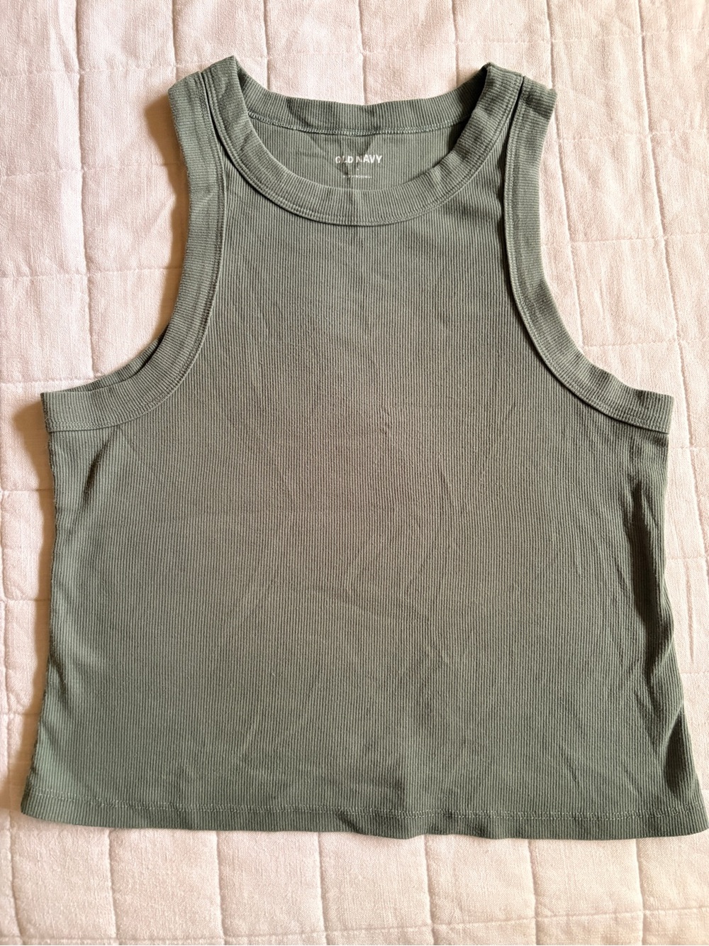 Old Navy Olive Green Ribbed Tank